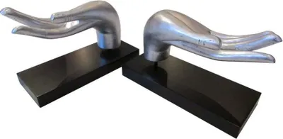 Image de Fine Asianliving Porte-vin Feuille d'argent