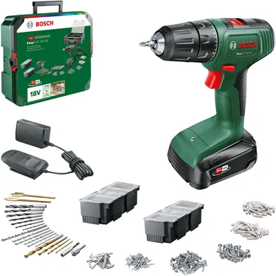 Immagine prodotto di Bosch Home and Garden 06039D8006 Cordless drill 18 V 1.5 Ah Li-ion incl. rechargeables, incl. charger, incl. case, incl. accessories