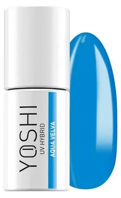 Obrázek produktu pro Yoshi | Hybridní lak Yoshi 127 Aqua Velva – 6 ml – Osvěžující mořská modř – UV hybridní lak – lak na nehty