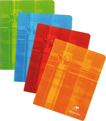 Produktbild von Clairefontaine 10x Heft 16,5x21 cm, 60 Bl 90g, kariert 5/5 Rand Sortiert 392C