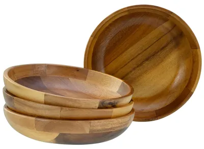 Obrázok produktu pre CreaTable, 21577, Nature Collection Akáciové drevo, viacúčelová miska 4 ks, drevo