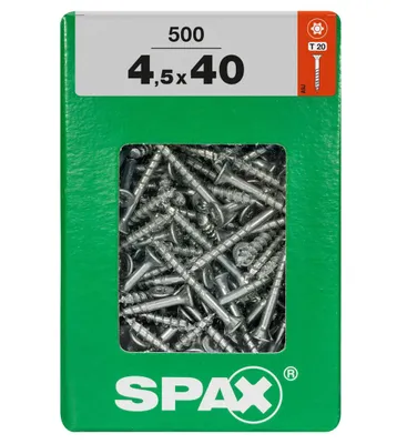 Produktbild von Spax Universalschrauben 4.5 x 40 mm TX 20 - 500 Stk.
