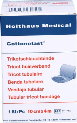 Produktbild von Holthaus Medical Baumwolleelast Trikotschlauchbinde 10 cm x 4 m, 1 St. Packung