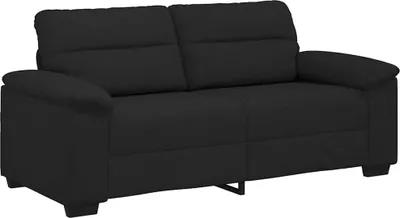 Produktbild von vidaXL 2-Sitzer-Sofa Schwarz 180x81x84 cm Stoff