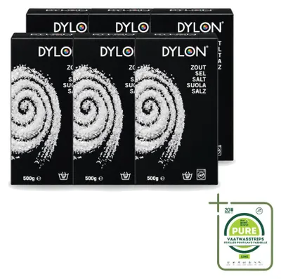 Produktbild von 6 x Dylon Salz für Handwasch-Textilfarbe 500g - Großpackung - 6 Stücke