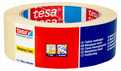 Obrázok produktu pre Tesa® PRO, maliarska páska, maskovacia, lepiaca, 38 mm, L-50 m