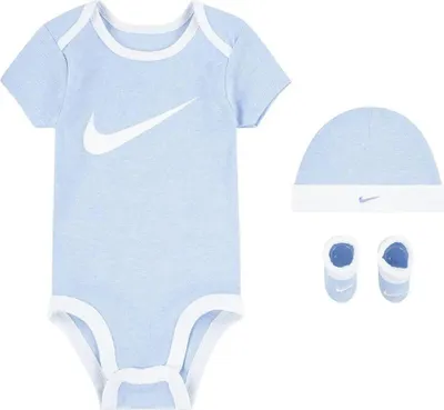 Immagine prodotto di Nike Kids Swoosh Set maniche corte 3 pezzi Blu 6-12 mesi Bambini, Bambine Blu 6-12 mesi