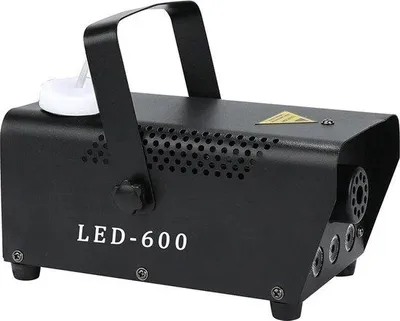 Zdjęcie produktu dla Mini wytwornica dymu LED, czarna, z pilotem