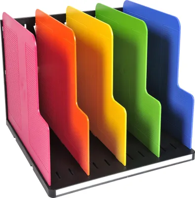 Image de Exacompta Trieur vertical Modulotop Ecoblack 5 intercalaires Arlequin 390914D