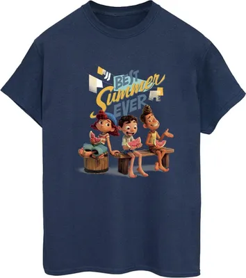 Produktbild von Disney - "Best Summer Ever" T-Shirt für Damen BI30827 (M) (Marineblau)