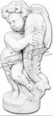 Immagine prodotto di Figura da giardino angelo fontana 42cm figura stagno persone pietra fusa decorazione giardino 228