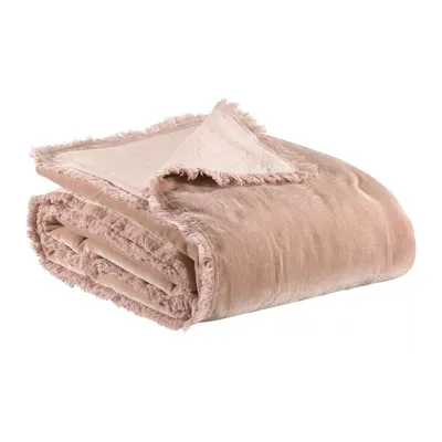 Produktbild von Einfarbige Decke Fara 135 X 200 pink 135 x 200 cm Vivaraise