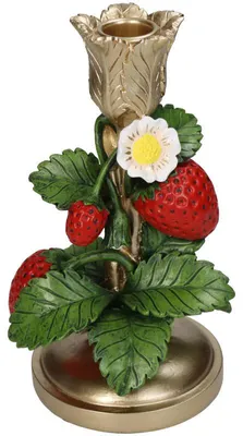 Immagine prodotto di Portacandele - Fragola Oro ↑ 20 cm