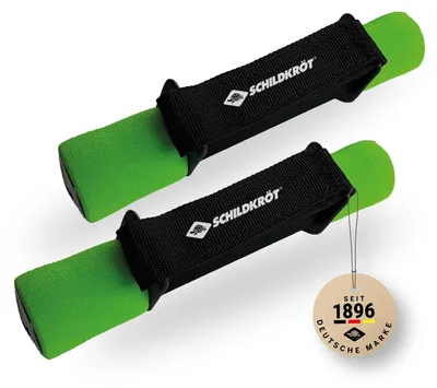 Productafbeelding van Softhalter set - 0,5 kg - Staal - Groen en antraciet - Met draagtas
