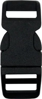 Obrázek produktu pro Plastový trojzubec 13mm zahnutý, černý / 1ks
