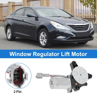 Image de Moteur De Lève-Vitre Pour Hyundai Elantra 2013-2016 No.834503S001/834503X100 Avant Passager Arrière Conducteur Pour Hyundai Sonata 13-15 2 Broches Moteur De Lève-Vitre De Voiture