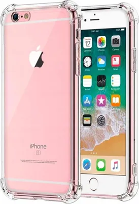 Obrázek produktu pro Pouzdro Pro Iphone 6S Proti Nárazům Zesílené Rohy Průhledné + Sklo