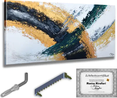 Immagine prodotto di Monica Mirafiori I 100% DIPINTO A MANO I Pittura "Malinconia" 140x70cm | Pittura dipinta a mano | Pittura acrilica | Pittura acrilica molto grande I Arte moderna I Quadri d'arte