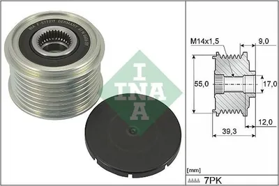 Produktbild von INA Generatorfreilauf RIEMENSCHEIBE LICHTMASCHINE