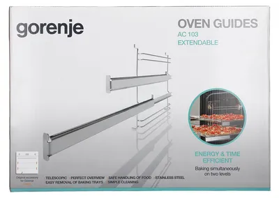 Produktbild von Haltegitter Set Gorenje AC103 640248 mit Teleskopauszug 2fach für Backofen