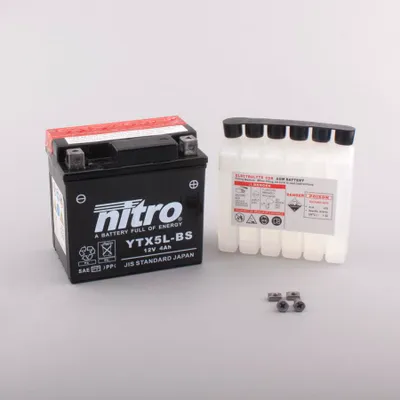 Obrázek produktu pro Baterie NITRO NTX5L-BS (CP) s kyselinou 12V/4Ah [114x71x106] CCA=80A