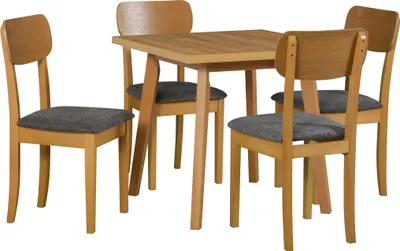 Produktbild von Esszimmer-Set 4x "Hugo 4" Stühle + "Oslo 1 L" Tisch