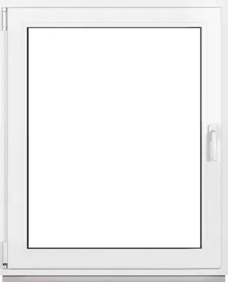 Produktbild von Framex Kellerfenster Fenster Kunststofffenster Weiß Breite x Höhe 105 x 120 cm (1050 x 1200 mm) 2fach (32 mm) Dreh Kipp DIN Links - Premium