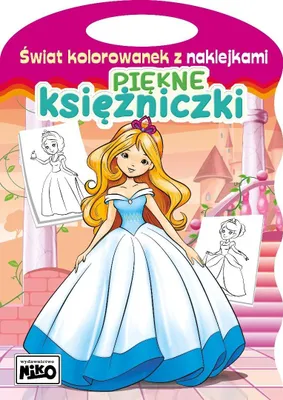 Productafbeelding van Świat kolorowanek z naklejkami. Piękne księżniczki
