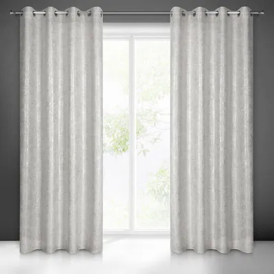 Produktbild von Eurofirany 409007, Durchscheinend, Silber, Einfarbig, Polyester, Öse, 160 g/m²