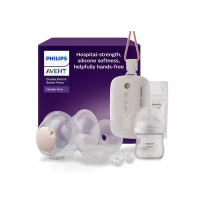 Produktbild von Philips AVENT Hands-free SCF547/11 Elektrische Doppelmilchpumpe, Elektronisch, Weiß