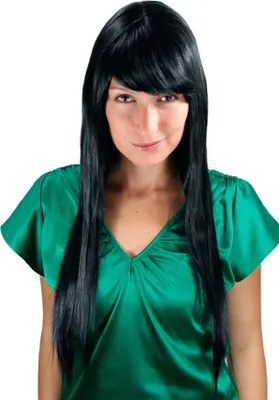 Produktbild von WIG ME UP Perücke schwarz, lang, glatt LA033-1