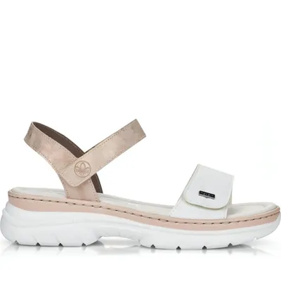 Produktbild von Rieker Damen Klassische Sandalen 66654-80 Farbe:Weiß Größe: 39