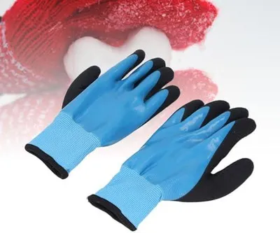 Produktbild von Kältebeständige Arbeitshandschuhe mit Frostschutz, wasserdicht, rutschfest und langlebig, Winterhandschuhe für Arbeiten im Freien – 1 Paar