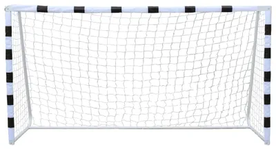 Immagine prodotto di Porta da calcio, design pieghevole, struttura resistente, bianco e nero