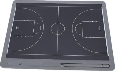 Obrázok produktu pre Elektronická basketbalová tabuľa 16 palcová stierateľná elektronická basketbalová strategická značkovacia tabuľa s perom na futbal