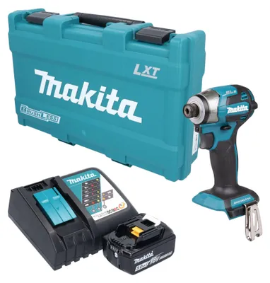 Produktbild von Makita DTD 173 RT1K Akku Schlagschrauber 18 V 180 Nm 1/4" Brushless + 1x Akku 5,0 Ah + Ladegerät + Koffer