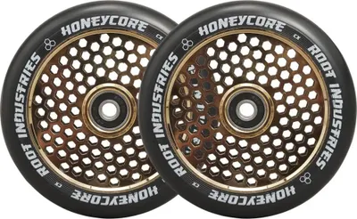 Immagine prodotto di Ruote per monopattino acrobatico Root Honeycore Gold Rush 120 mm, set da 2