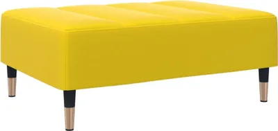 Produktbild von Fußhocker Gelb 77x55x31 cm Samt
