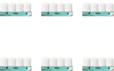 Immagine prodotto di Bolsius - Candela a colonna per catering - 130/68 - 12 pezzi per confezione - Bianco - Value pack - 72 pezzi - 6 confezioni