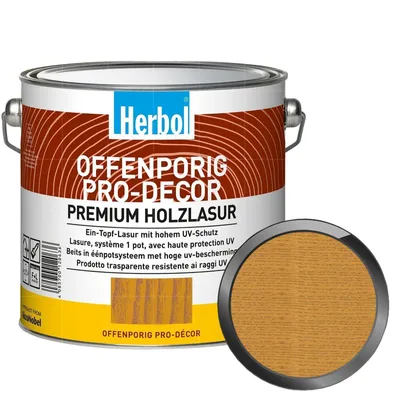 Produktbild von Herbol Offenporig Pro-Décor, Fertig gemischt, Braun, 12,5 m²/L, 0,75 l