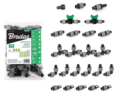 Obrázok produktu pre BRADAS Sada 24 kusov príslušenstva pre 16 mm hadicu BR-DSTA20-SET1