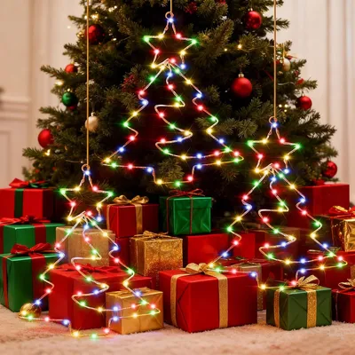 Produktbild von 3 Stück Weihnachtsdeko Beleuchtet LED Fensterbilder Weihnachtsbeleuchtung +Timer