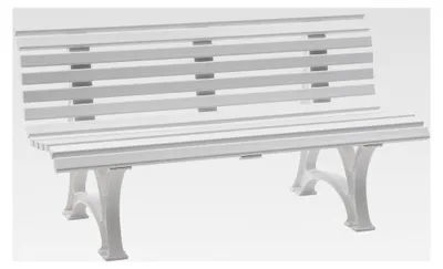 Produktbild von Gartenbank Helgoland, Weiß, 150 x 67 x 80 cm