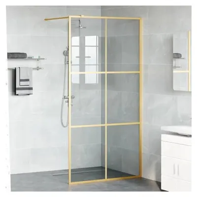 Produktbild von Glas-Duschwand in Gold, 100x195cm, Einscheibensicherheitsglas