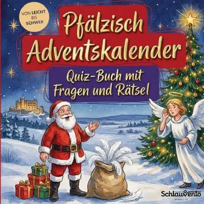 Produktbild von Pfälzisch-Adventskalender: Quiz-Buch mit Fragen und Rätsel