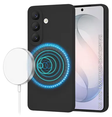 Obrázok produktu pre Techsuit - SoftFlex MagSafe silikónové puzdro pre Samsung Galaxy S26 - čierne