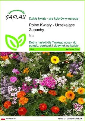 Zdjęcie produktu dla SAFLAX - Polne Kwiaty - Urzekające Zapachy - 1000 Nasiona - Mix