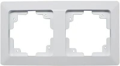 Produktbild von ChiliTec 22788 MILOS 2-fach Rahmen weiß matt