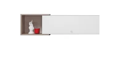 Produktbild von Furniture24 Hängeschrank Wandschrank Sigma Si - 13 Beton/Weiß Lux/Eiche