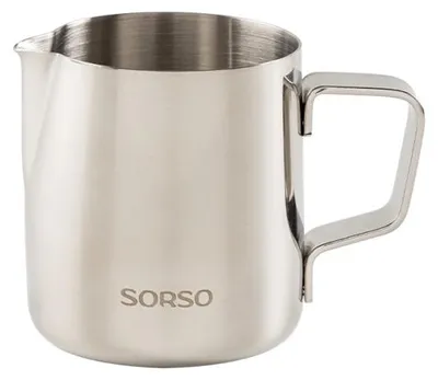 Obrázok produktu pre SORSO, kanvica na mlieko pre baristov, nerezová oceľ, 150 ml - strieborná